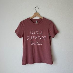 Thread Tank Girls Support Girls Graphic Tee